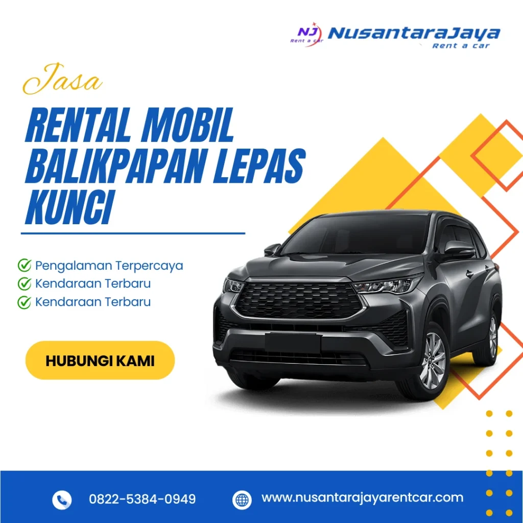 Rental Mobil Balikpapan Lepas Kunci