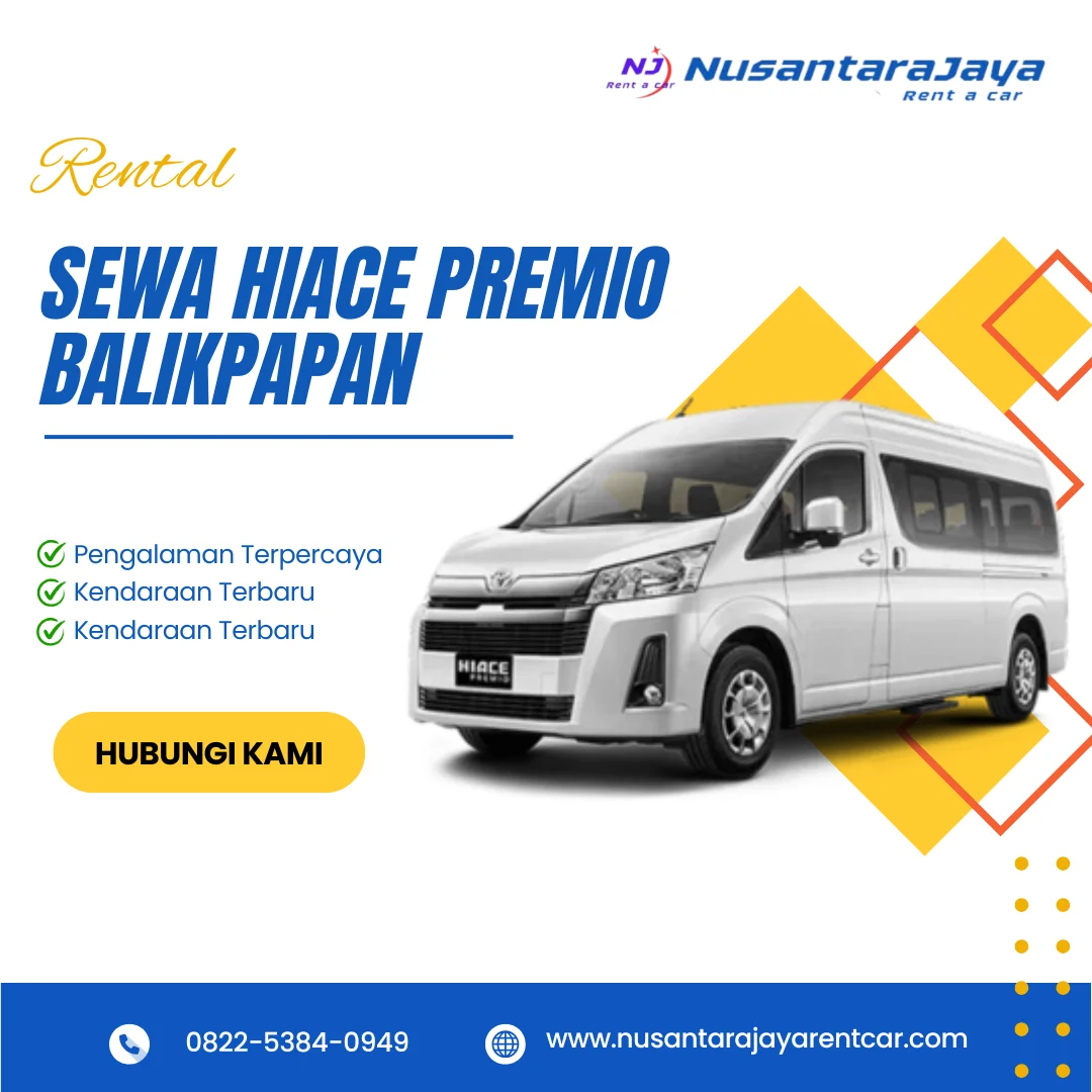 Sewa Hiace Premio Balikpapan