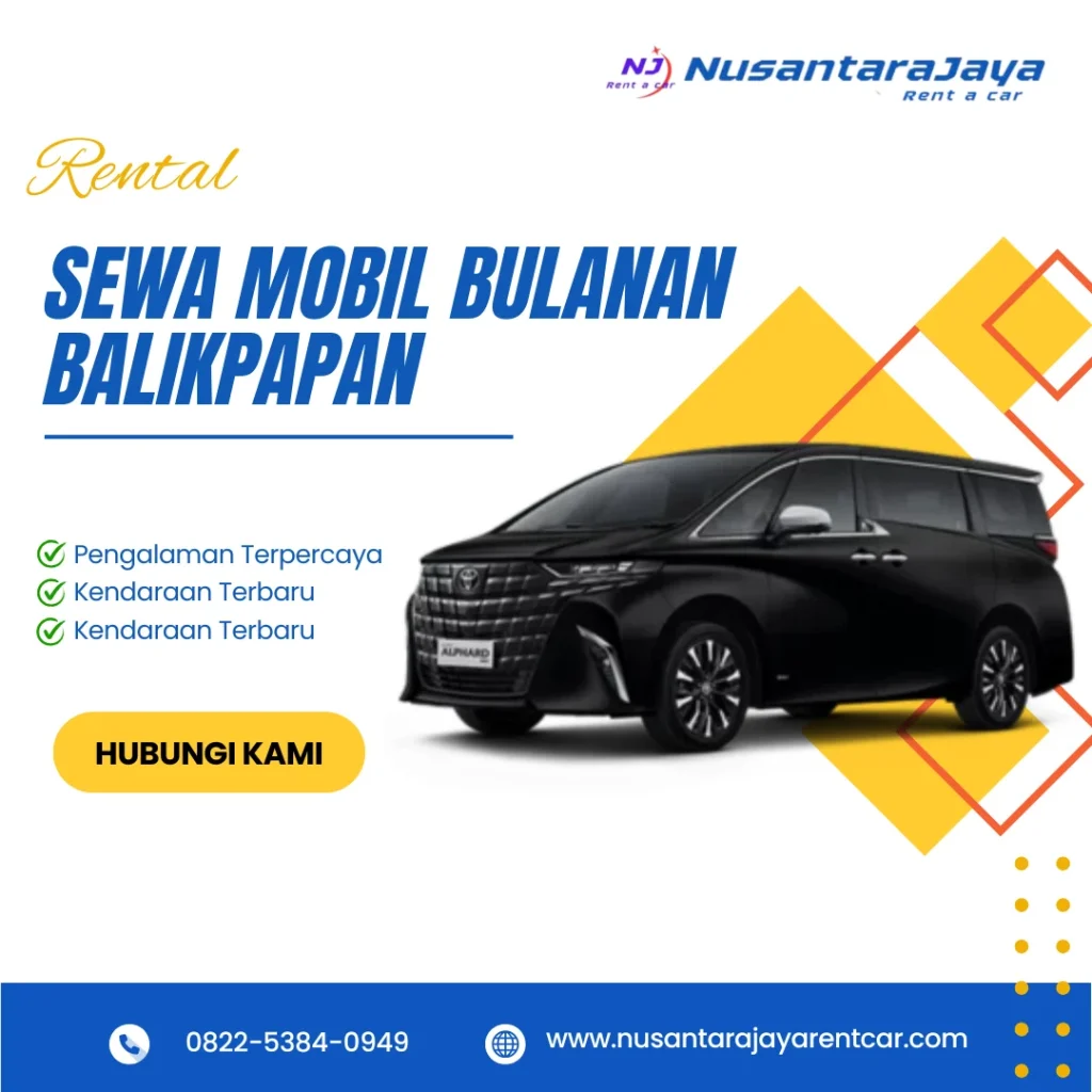 Sewa Mobil Bulanan Balikpapan