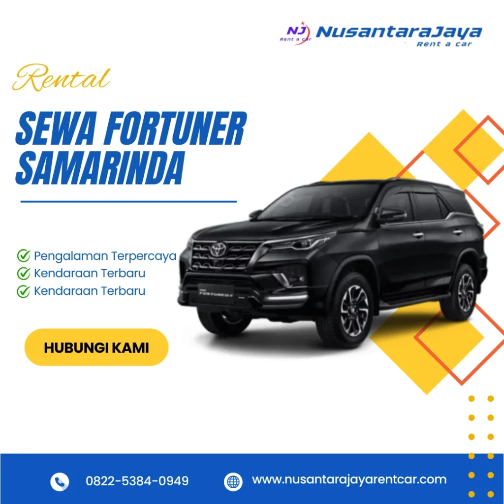 sewa fortuner samarinda