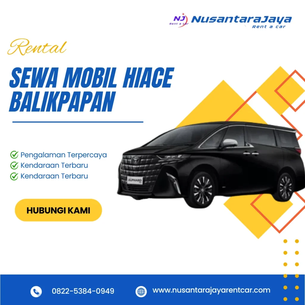 Sewa Mobil Hiace Balikpapan