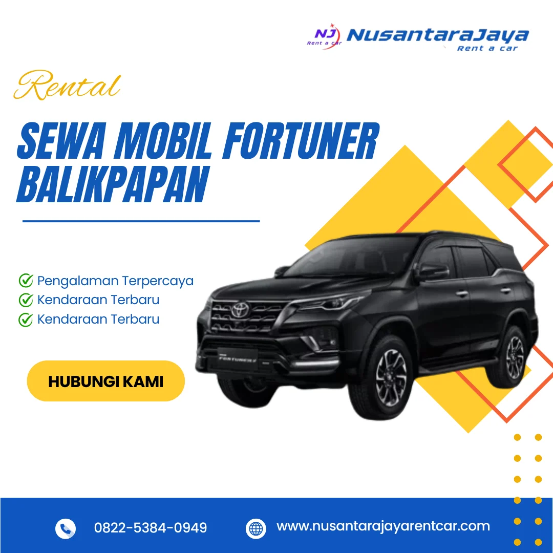 Sewa Mobil Fortuner Balikpapan