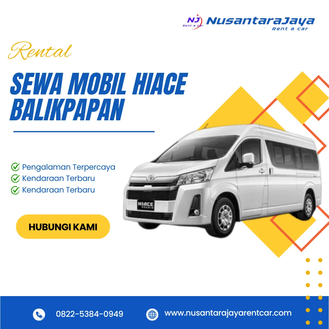 Sewa Mobil Hiace Balikpapan