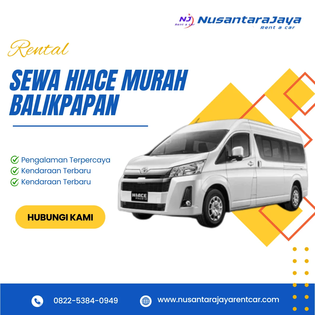 Sewa Hiace Murah Balikpapan