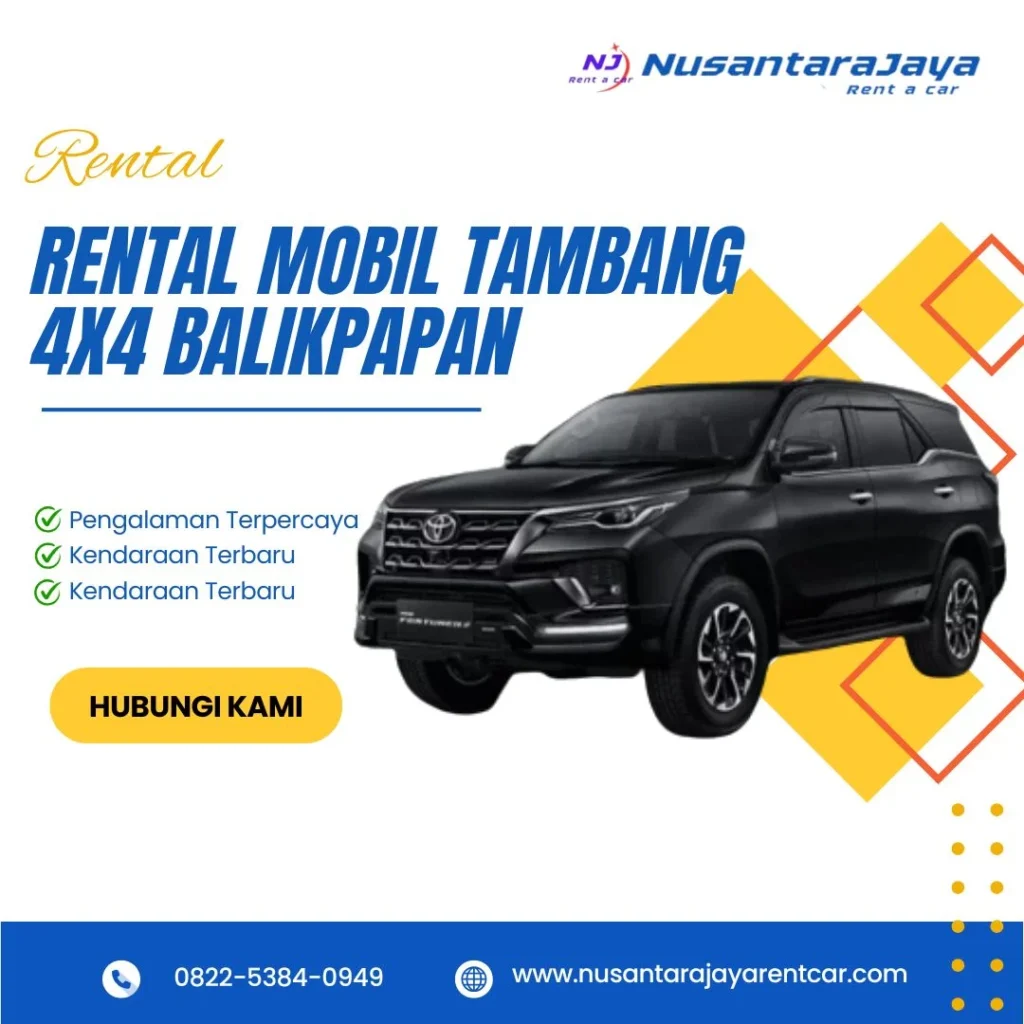 Rental Mobil Tambang 4x4 Balikpapan